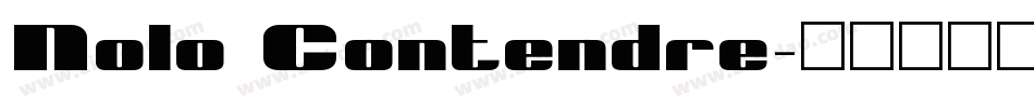 Nolo Contendre字体转换